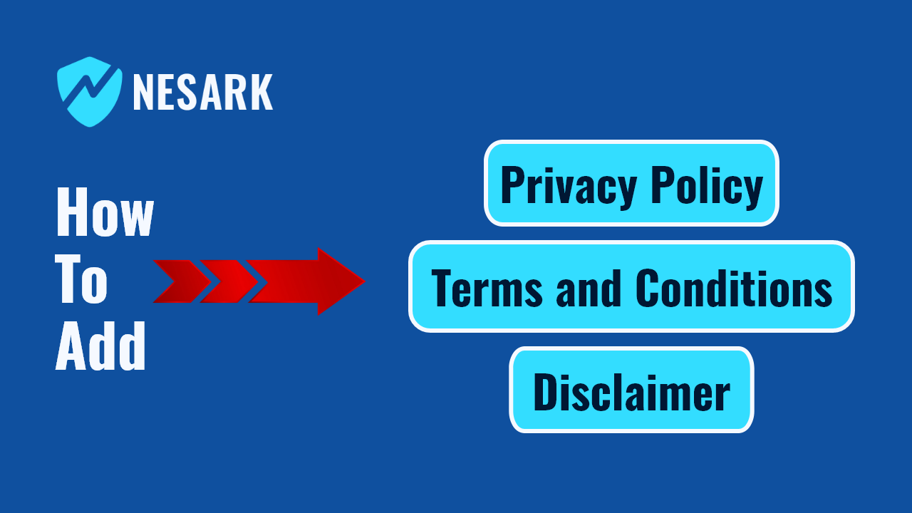 How to create a Privacy Policy,  Terms and Conditions and Disclaimer for your website